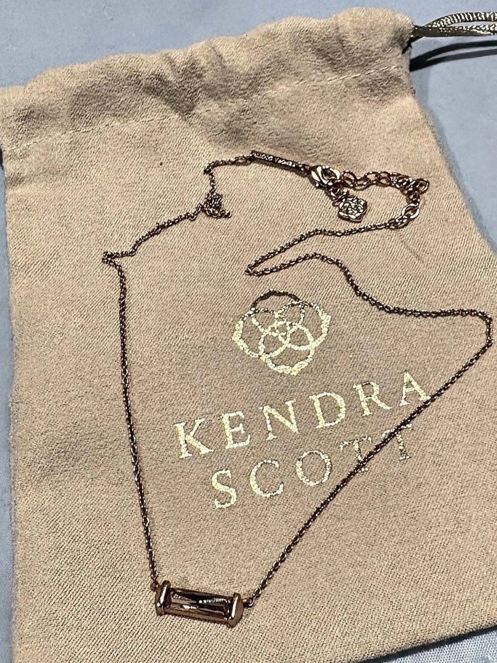 Kendra Scott Mattie Bar Pendant Necklace Gold
